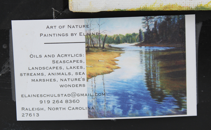 Elaine Schulstad Oil Painting "Blue Cow Pink"