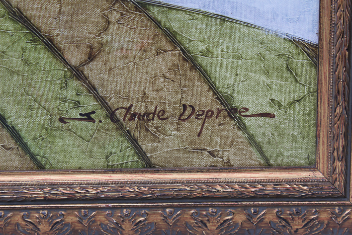 J. Claude Depree Oil Painting on Canvas