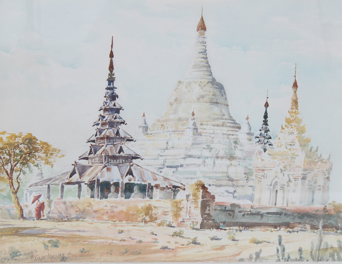 Kyaw Maung Watercolor on Paper