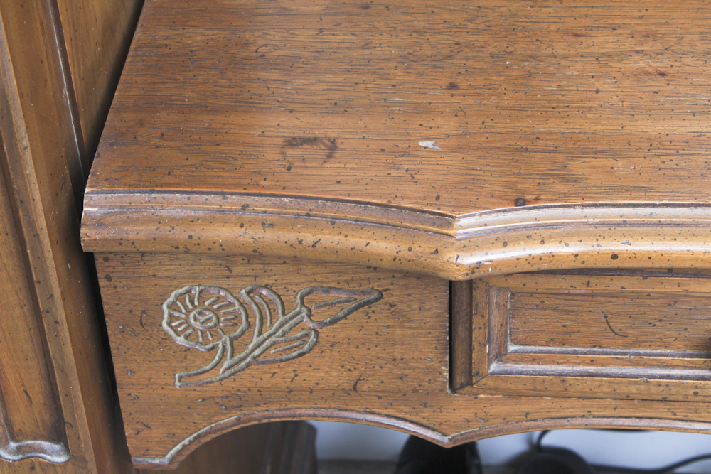 Vintage Armoires With Desk by Hickory Manufacturing Co.