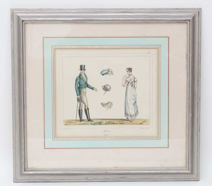 After Horace de Viel-Castel Lithograph Print "Modes for 1809"