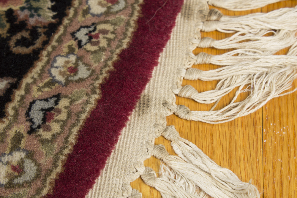 Hand-Knotted Indo-Persian Round Area Rug