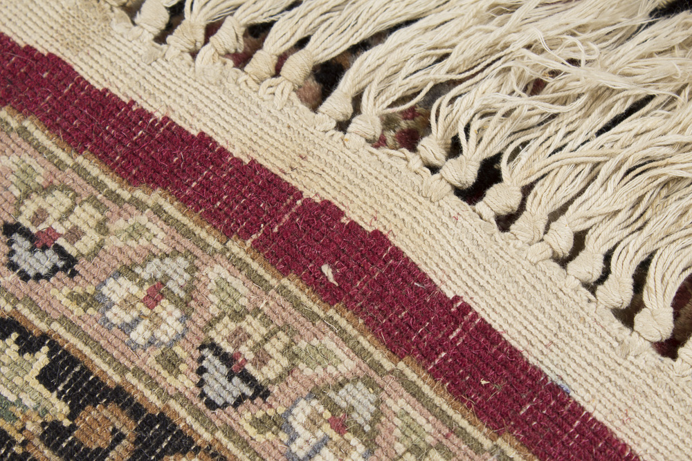 Hand-Knotted Indo-Persian Round Area Rug