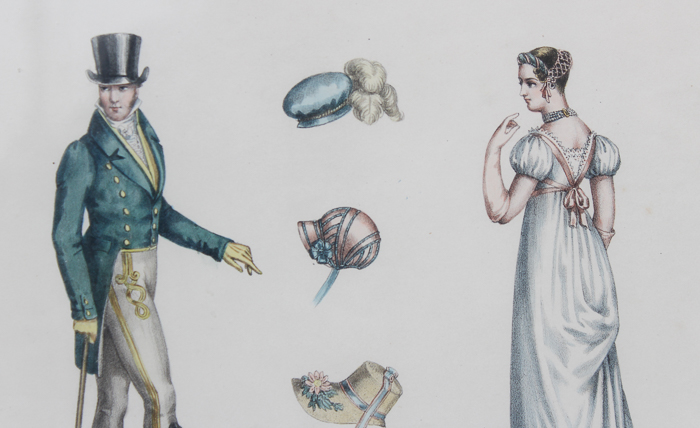 After Horace de Viel-Castel Lithograph Print "Modes for 1809"