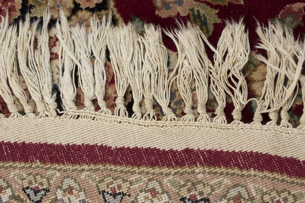 Hand-Knotted Indo-Persian Round Area Rug