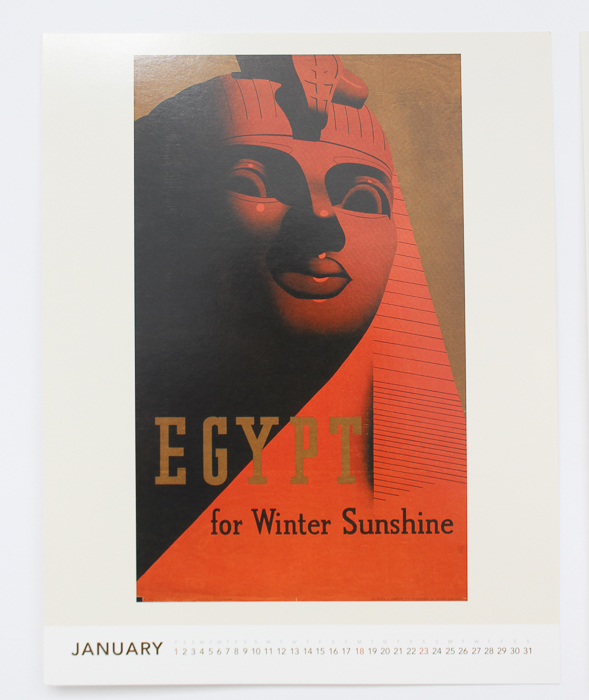 Vintage Calendar Travel Posters