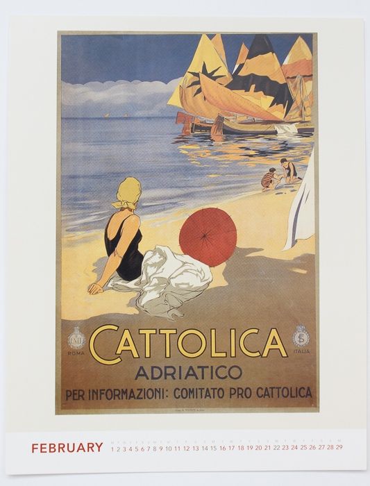 Vintage Calendar Travel Posters