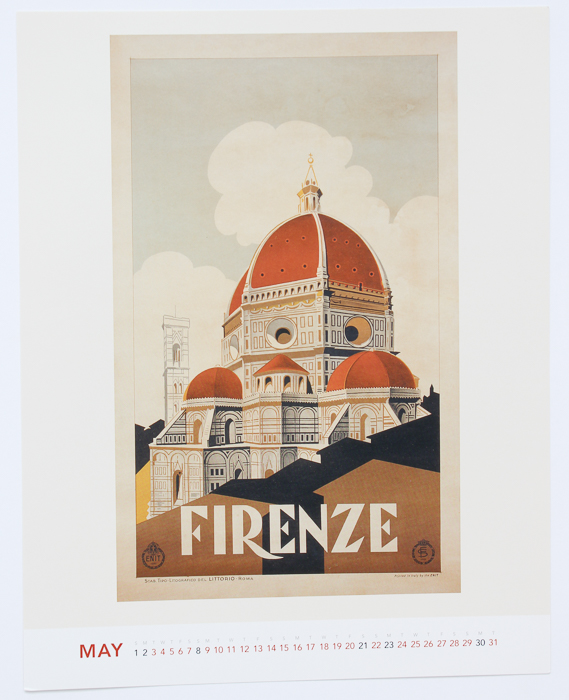 Vintage Calendar Travel Posters