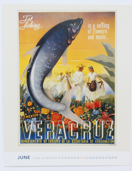 Vintage Calendar Travel Posters