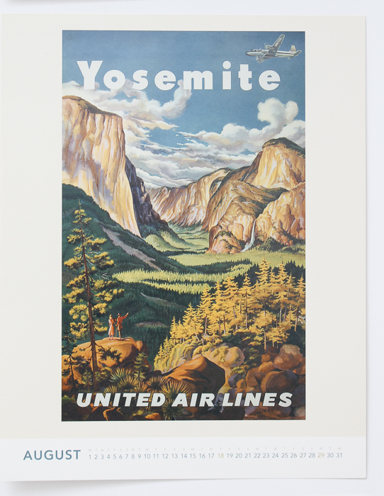 Vintage Calendar Travel Posters