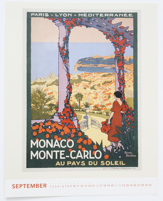 Vintage Calendar Travel Posters