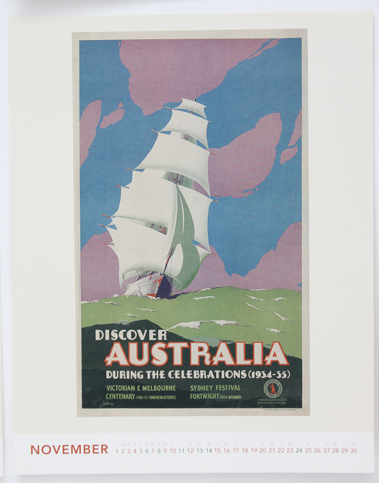 Vintage Calendar Travel Posters