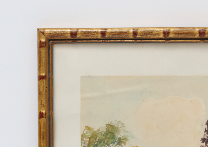 Kyaw Maung Watercolor Painting on Paper