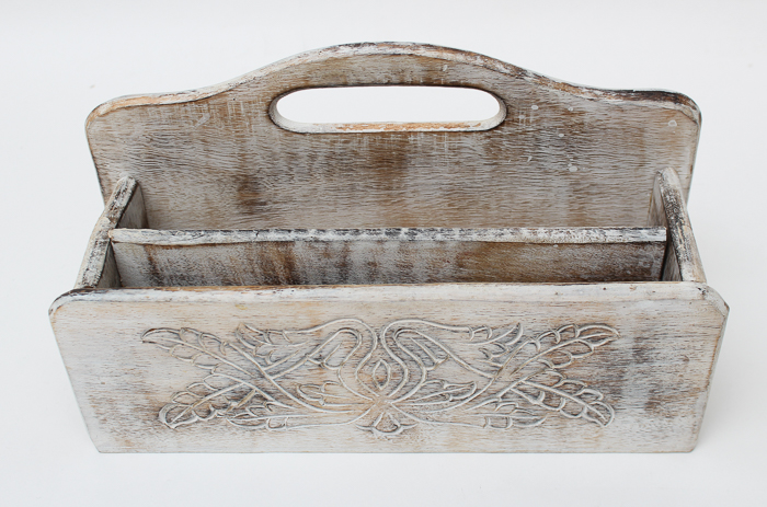 Distressed Wooden Desk Organizers