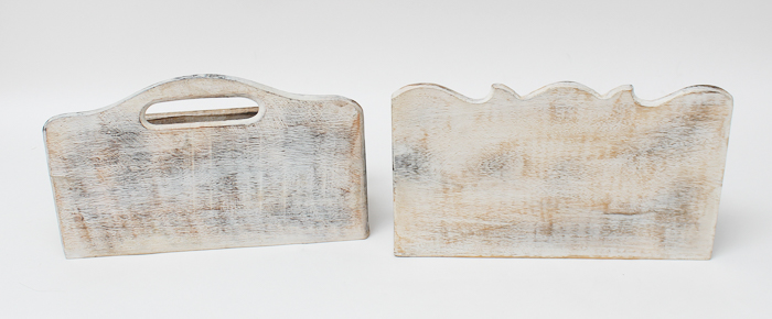 Distressed Wooden Desk Organizers