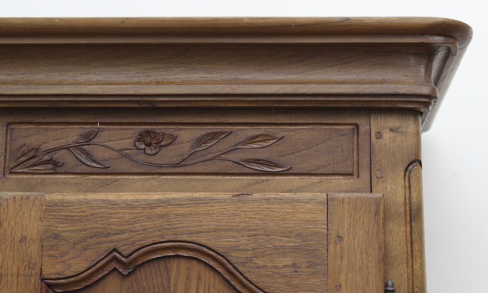 Antique Louis XV Style Oak Armoire