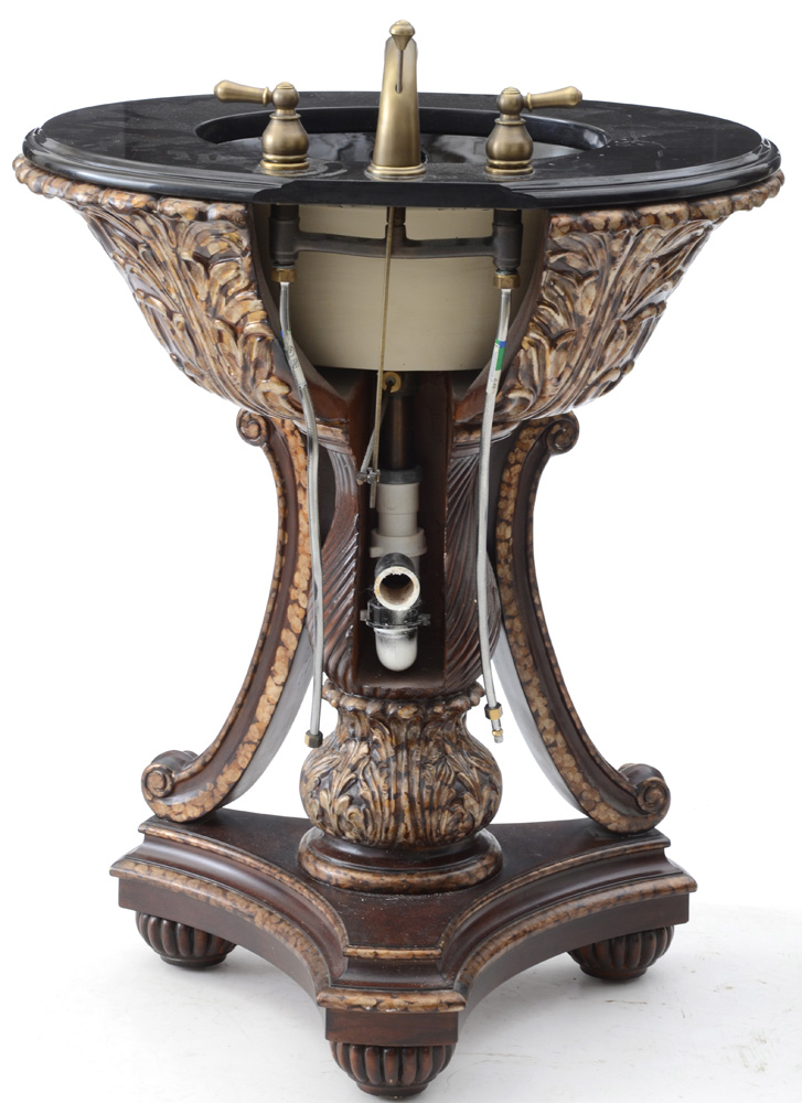 Ornately Molded Pedestal Sink