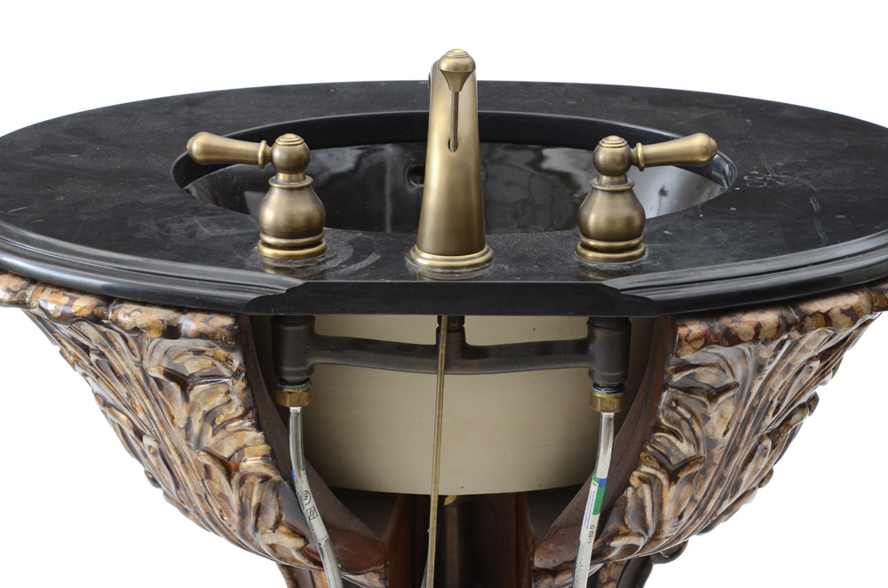 Ornately Molded Pedestal Sink