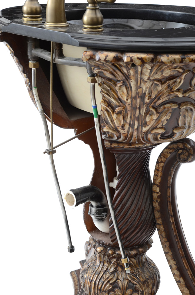 Ornately Molded Pedestal Sink