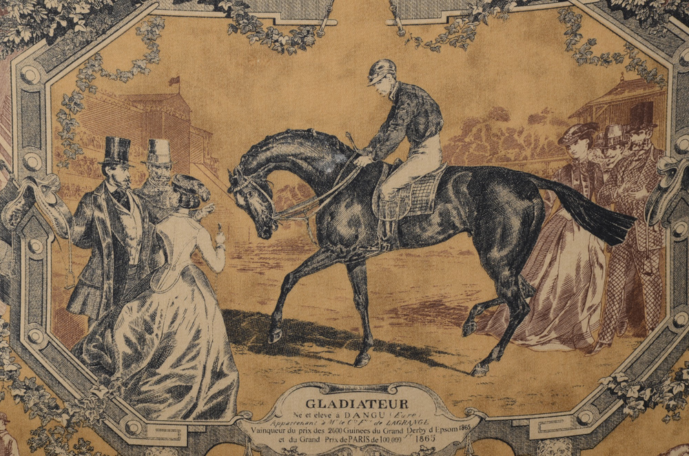 Pair of Equestrian Motif Armchairs