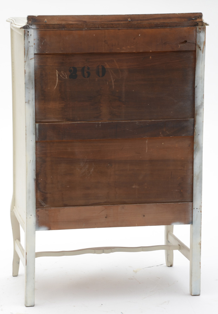 Vintage Cottage Style White Painted Dresser