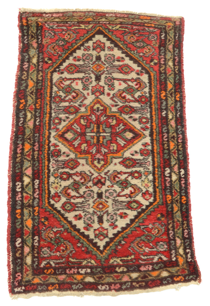 Vintage Hand-Knotted Persian Accent Rug