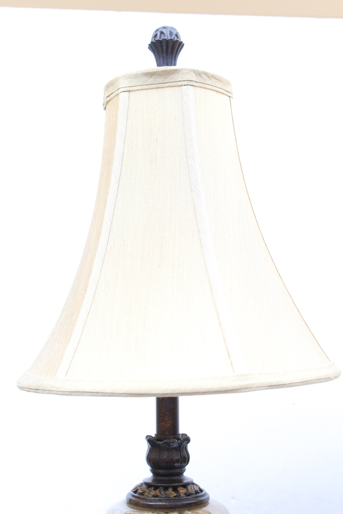 Metal and Glass Accent Lamps