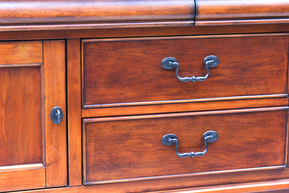 Cherry Buffet with Felt Lined Flatware Drawers