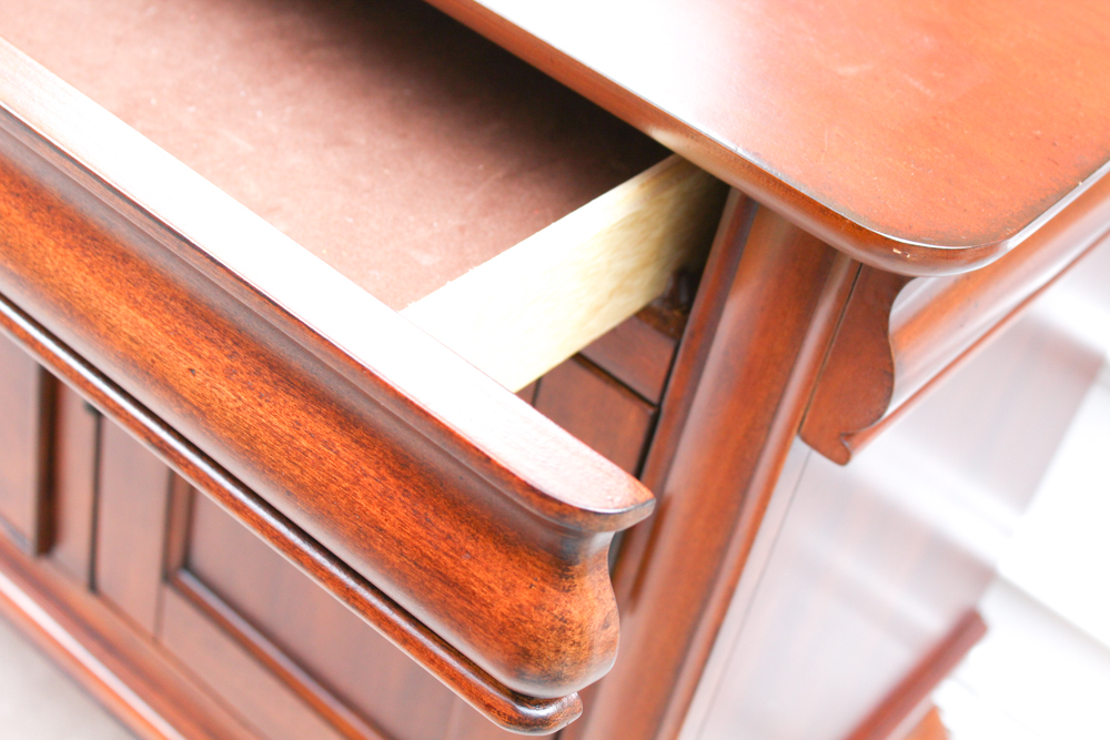 Cherry Buffet with Felt Lined Flatware Drawers