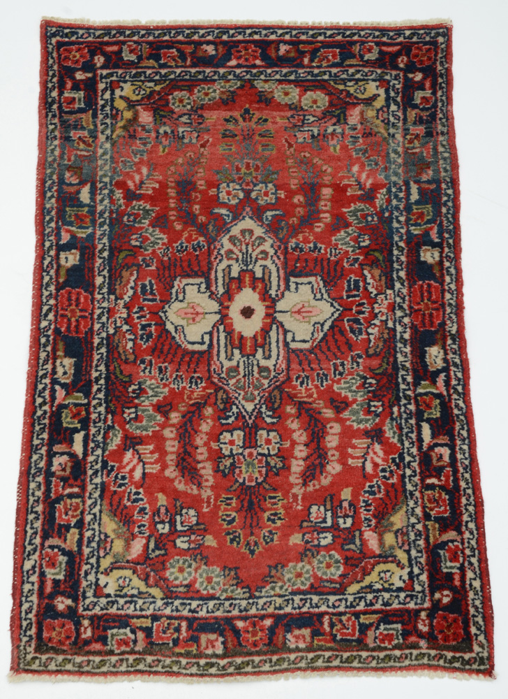 Persian Hand-Knotted Accent Rug