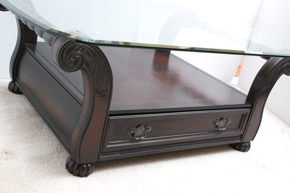 Glass Top Coffee Table