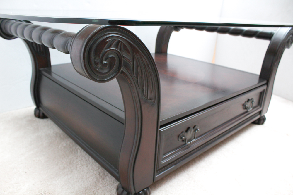 Glass Top Coffee Table