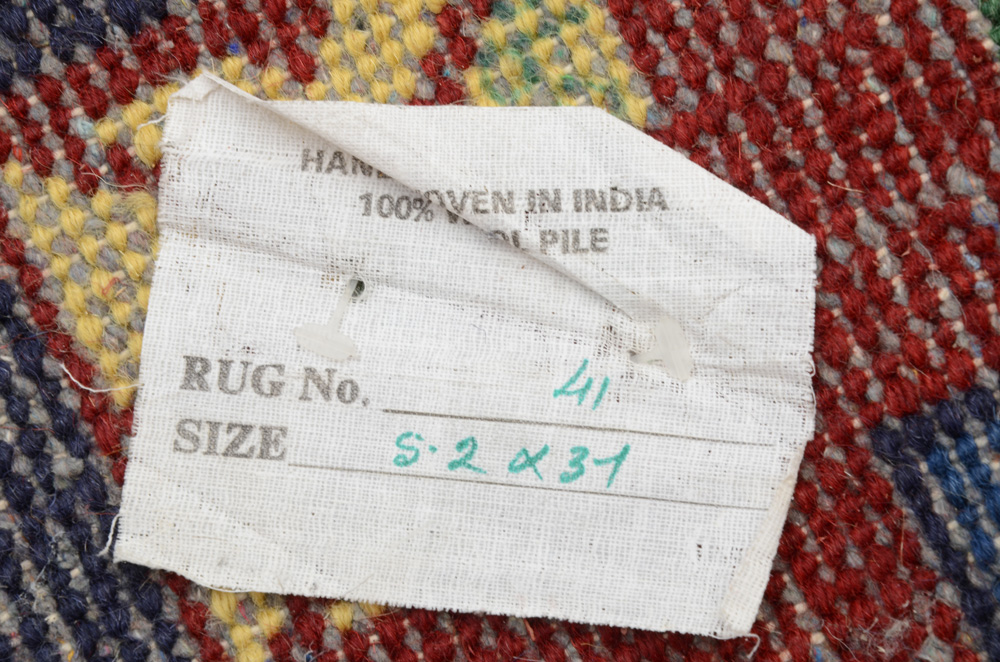 Hand-Woven Gabbeh Style Indian Accent Rug