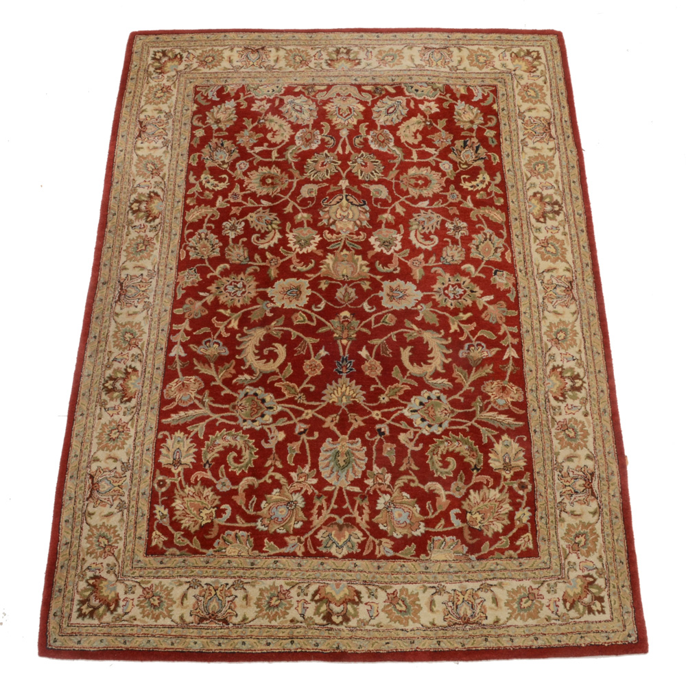 Tufted Indian Floral Area Rug