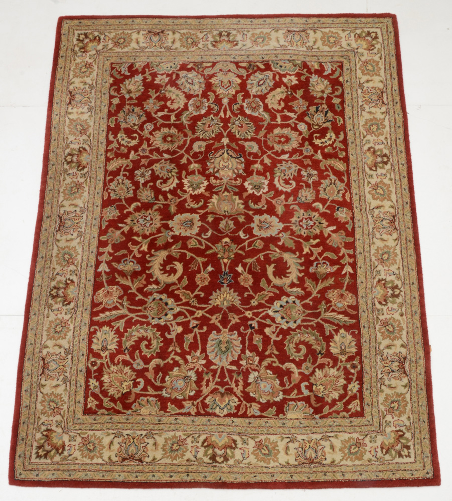 Tufted Indian Floral Area Rug