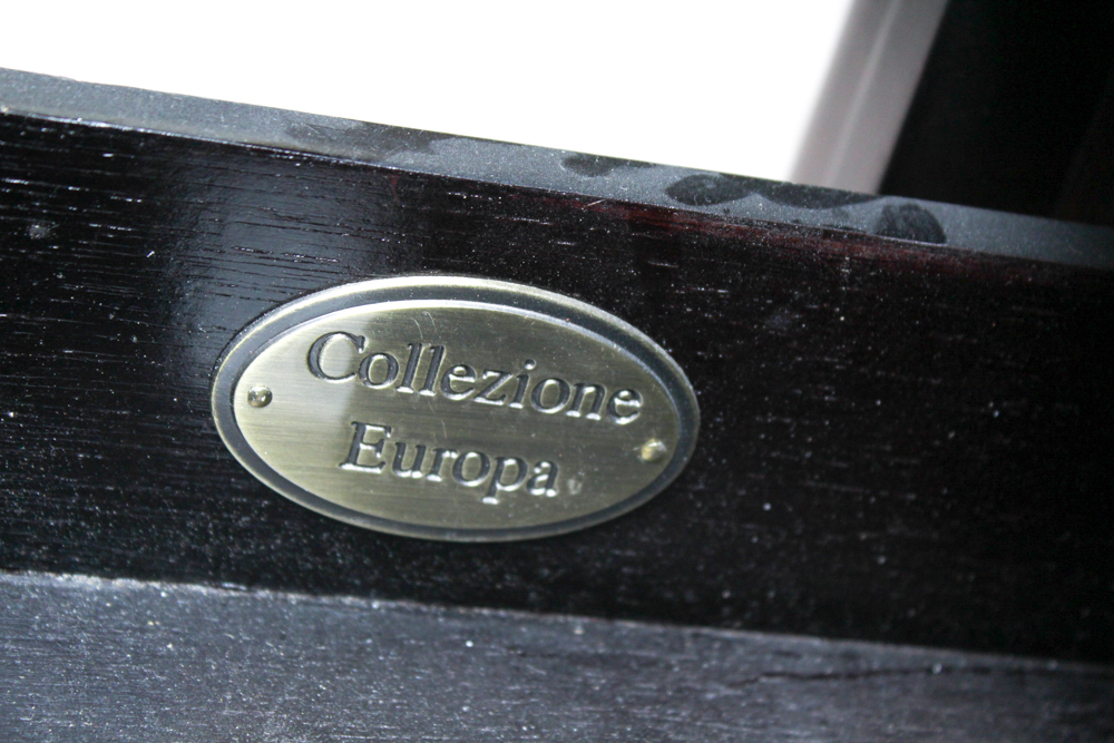 Collezione Europe Glass Top Side Table