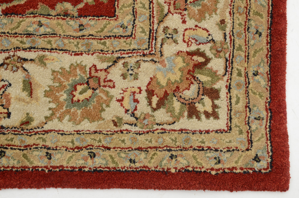 Tufted Indian Floral Area Rug