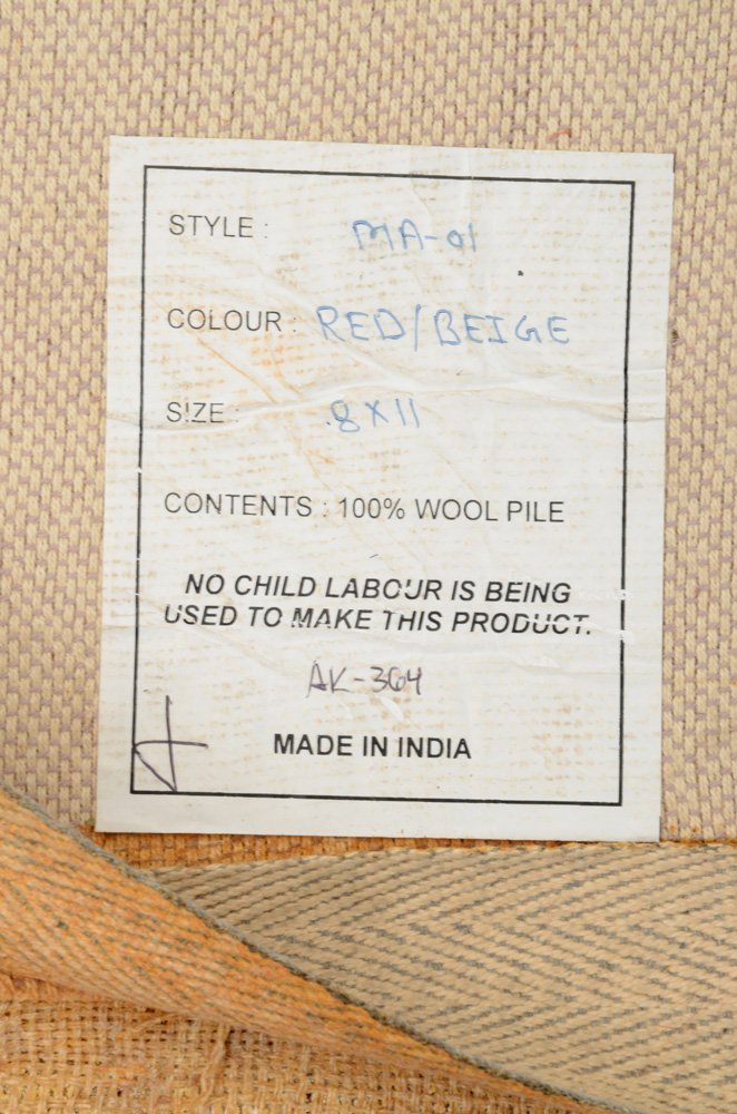 Tufted Indian Floral Area Rug