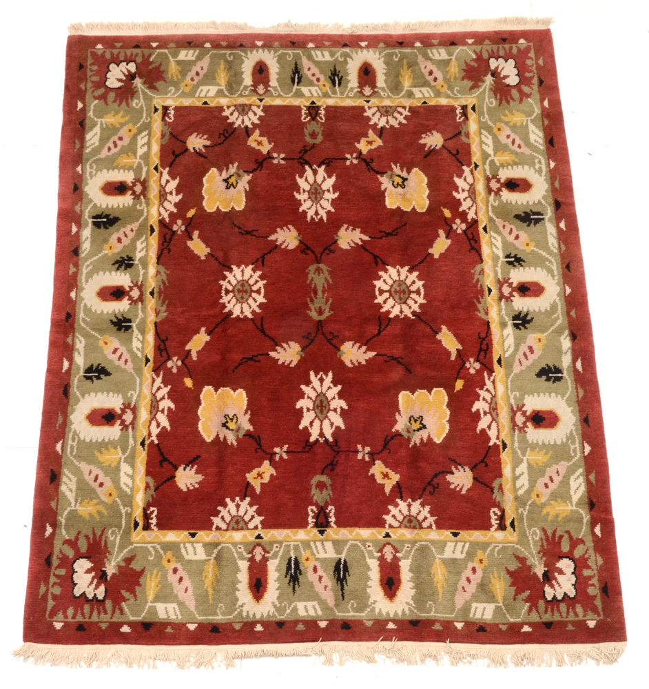 Hand-Woven Nepalese Area Rug