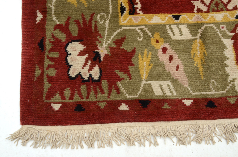 Hand-Woven Nepalese Area Rug