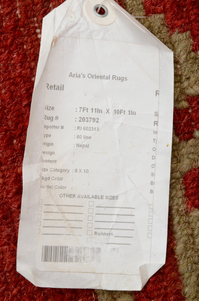 Hand-Woven Nepalese Area Rug