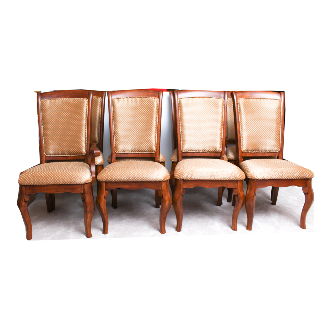 Upholstered Cherry Dining Chairs