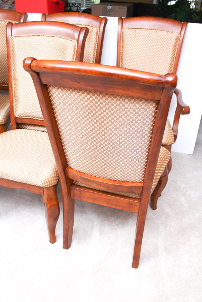 Upholstered Cherry Dining Chairs