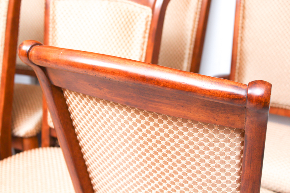 Upholstered Cherry Dining Chairs