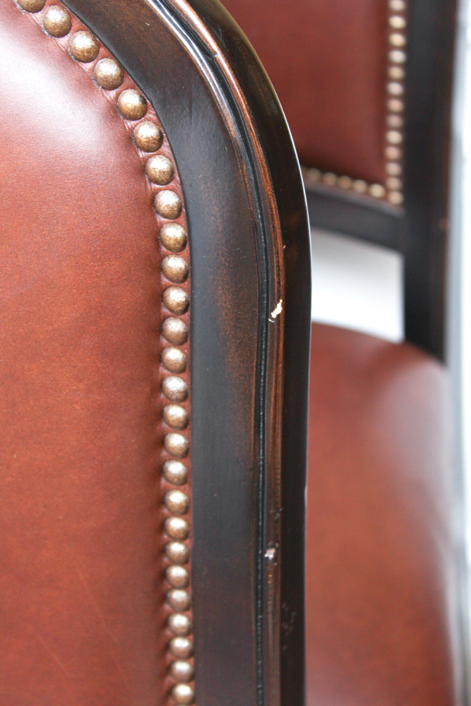 Leather Upholstered Breakfast Bar Chairs