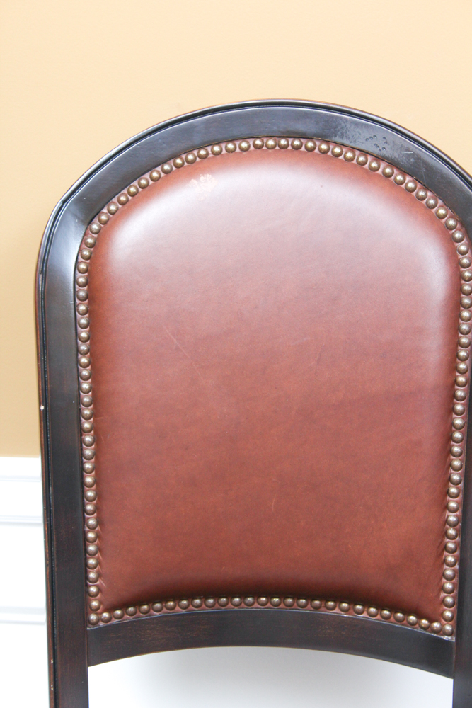 Leather Upholstered Breakfast Bar Chairs