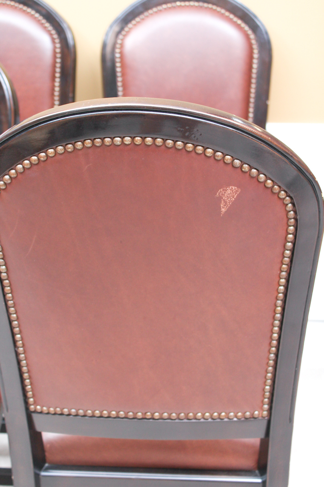 Leather Upholstered Breakfast Bar Chairs