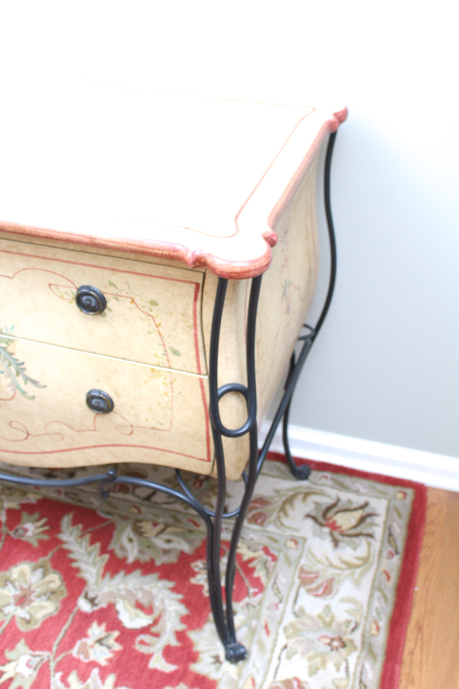 Hand Painted Bombe Style Chest