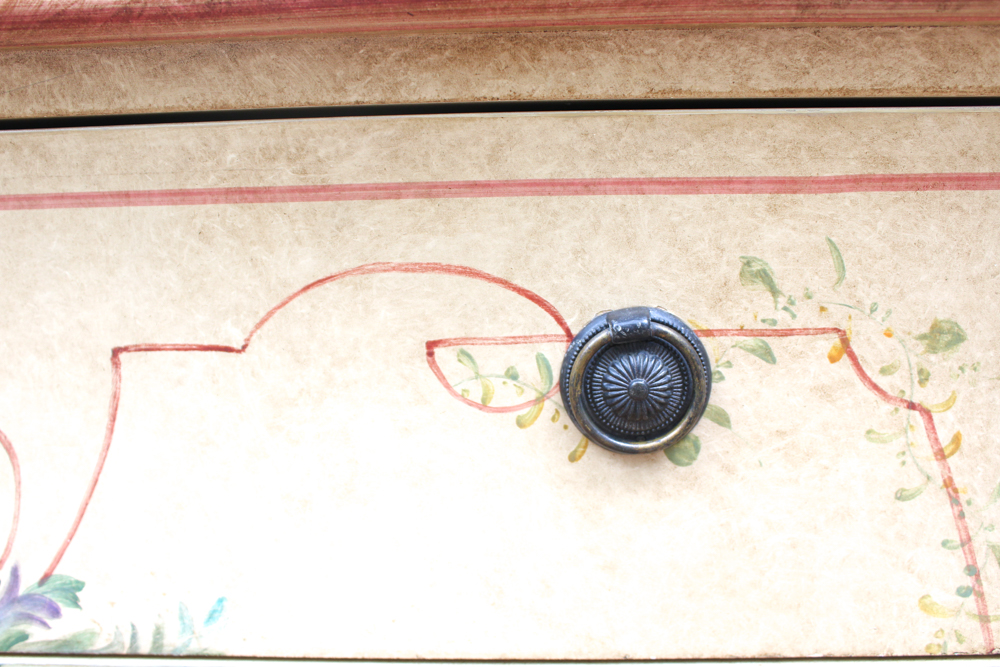 Hand Painted Bombe Style Chest