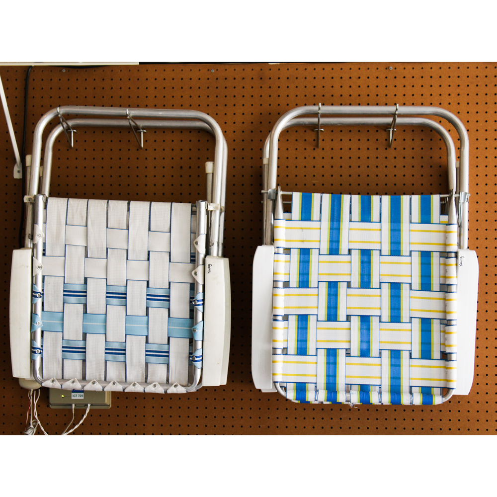 Vintage Metal Folding Lawn Chairs